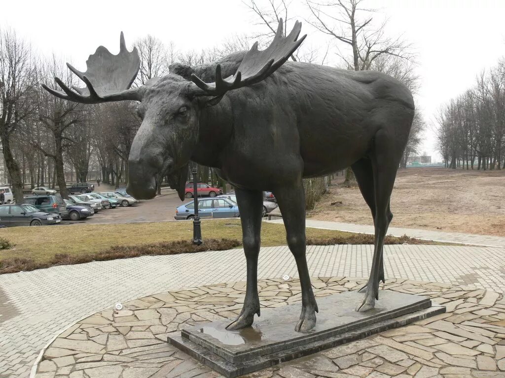 Лосиный город. Памятник лосю в Советске Калининградской области. Лось в Советске Калининградской обл.