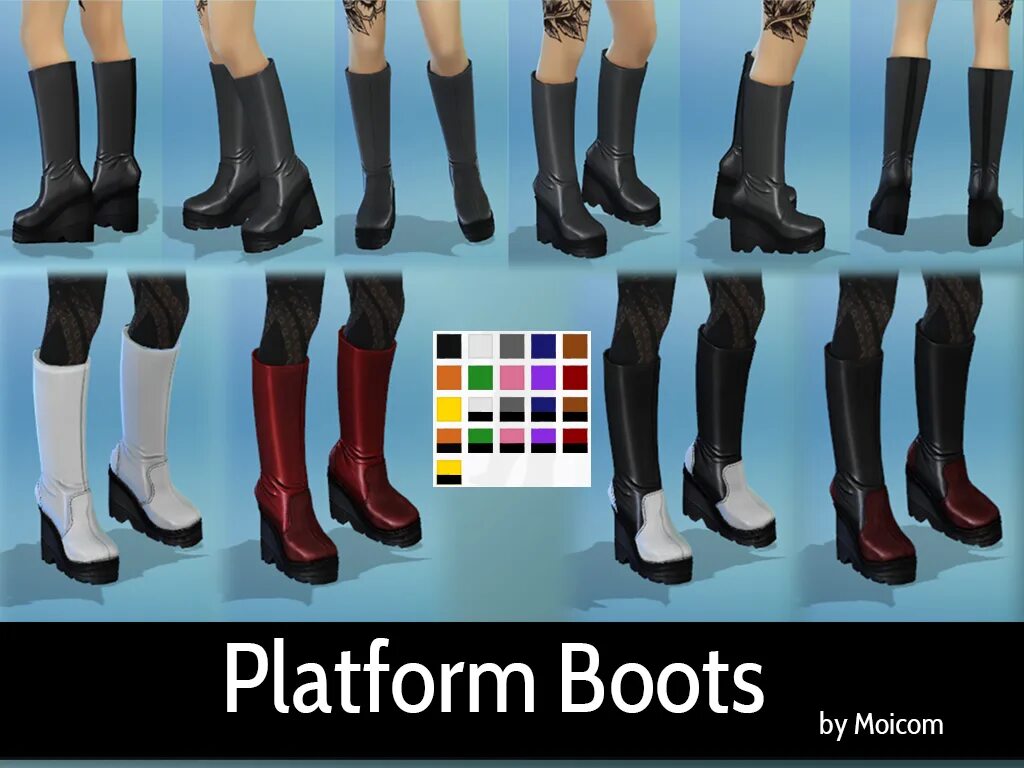 Sim platforms. Sims 4 boots. sims 4 bellanza boots. sims platform boots. симс 4 высокие сапоги.
