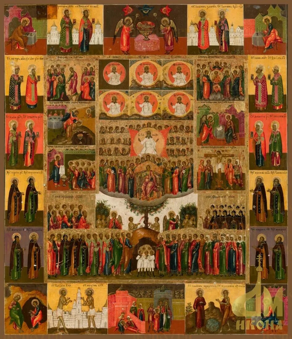Шестоднев творения икона. Иконы палеха 19 века. Шестоднев икона. Икона покровители воинства российского. Шестоднев георгия писиды.