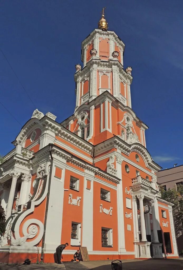 церковь архангела гавриила меншикова. церковь архангела гавриила меншикова. колокольня церкви архангела гавриила меншикова башня 1704-1707. храм архангела гавриила (меншикова башня) в москве. церковь архангела гавриила меншикова.