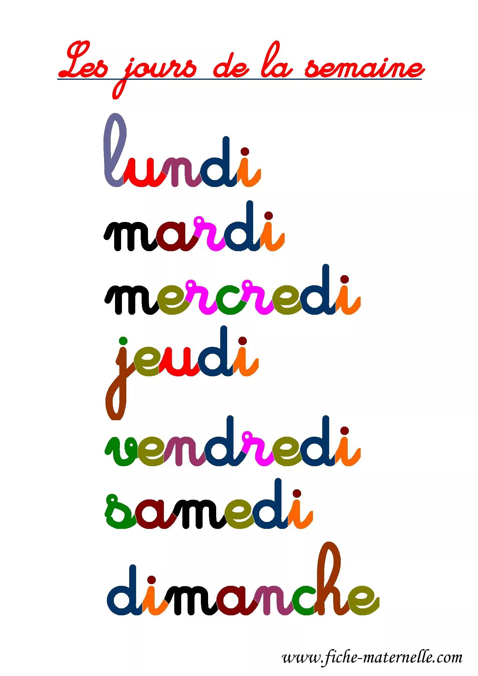 Les jours. Les jours de la semaine во французском языке. jours de la semaine картинки. стих les jours de lo semaine. les jours de la semaine en francais планеты.