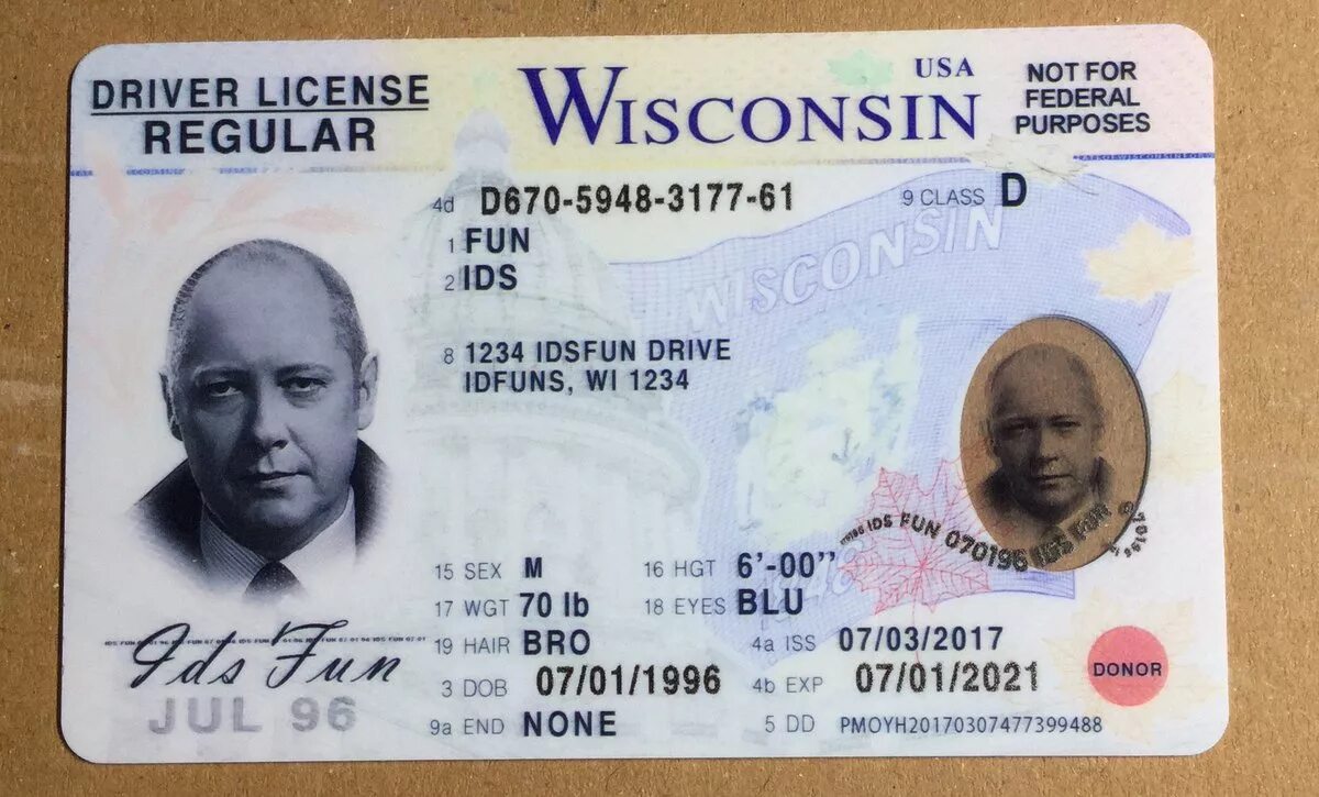 Game license. Американский ID. ID карта USA. Wisconsin Driver License.