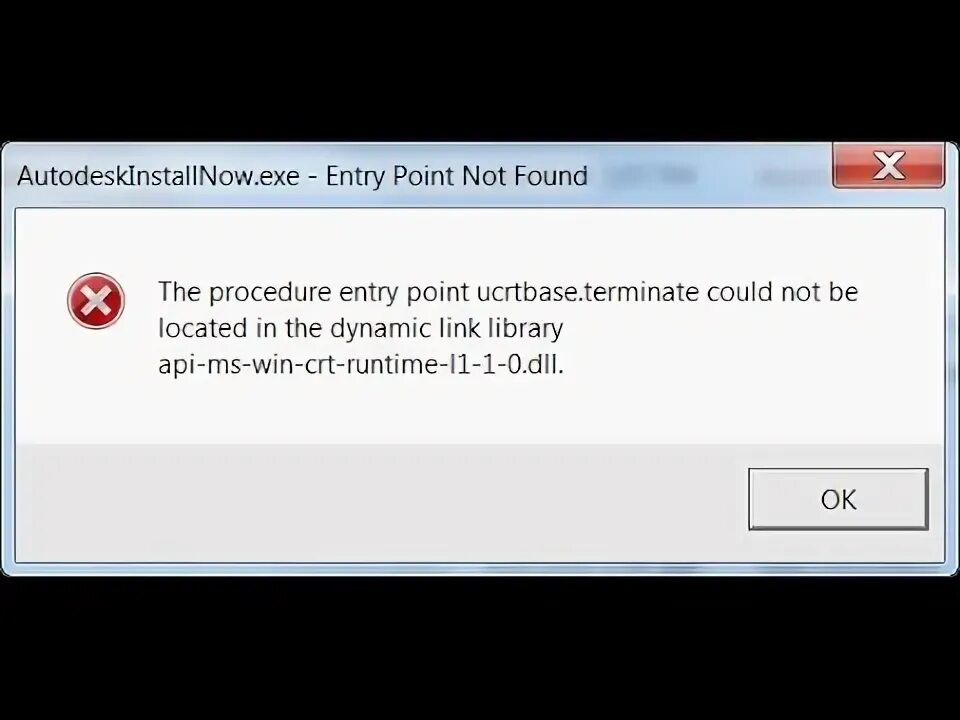 Отсутствуют api ms win crt runtime