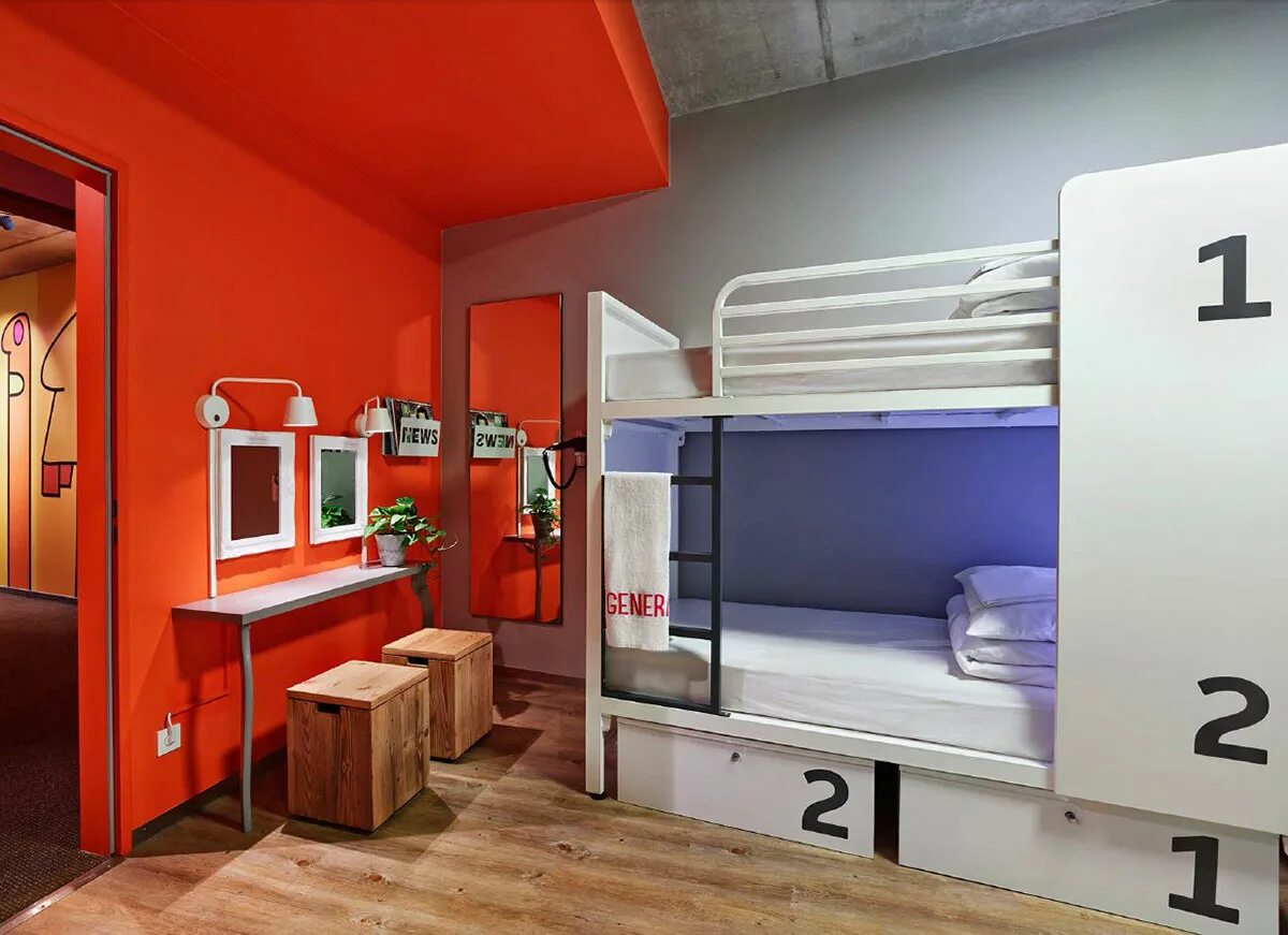 Generator hostel. Берлин хостел generator. дизайнерские хостелы. хостел интерьер. дизайн хостела.