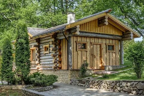 Баня из дерева фото