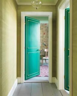 Green doors