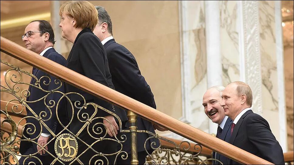 Лукашенко Меркель Оланд Порошенко.