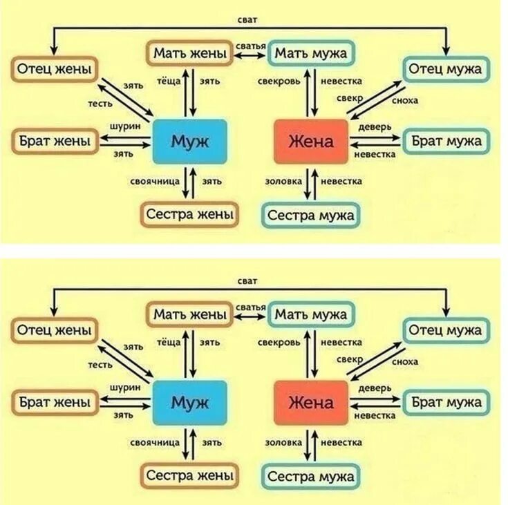 Схема родственных отношений в семье. Семейные названия родственников. Муж сестры кто мне. Название родственных связей в семье.