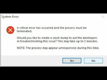 Crash has occurred
