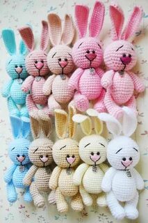 Игрушки амигуруми заяц