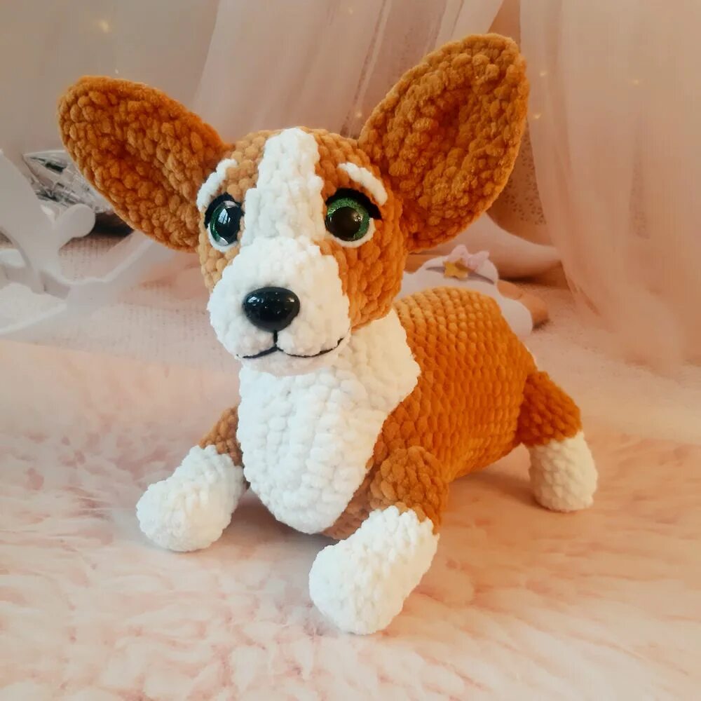 Custom Crochet Corgi Plush Pet Lookalike Etsy Yarn diy, Corgi plush