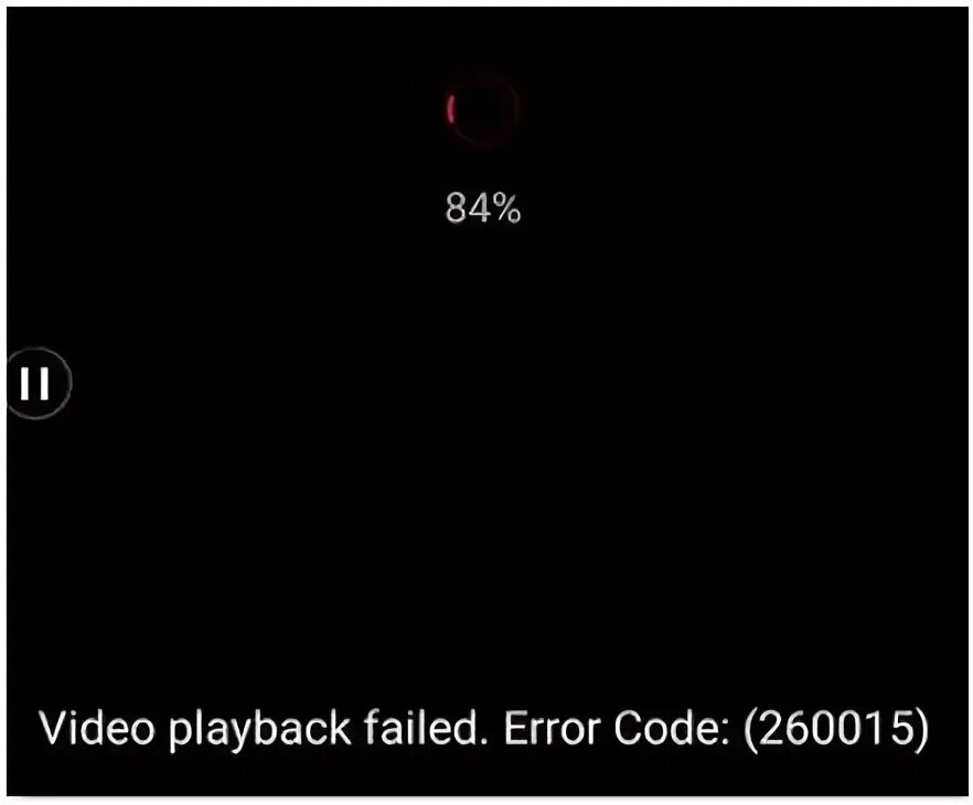 Media decode error. Media decode error