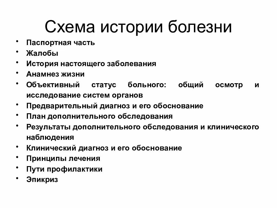 Общий осмотр результаты