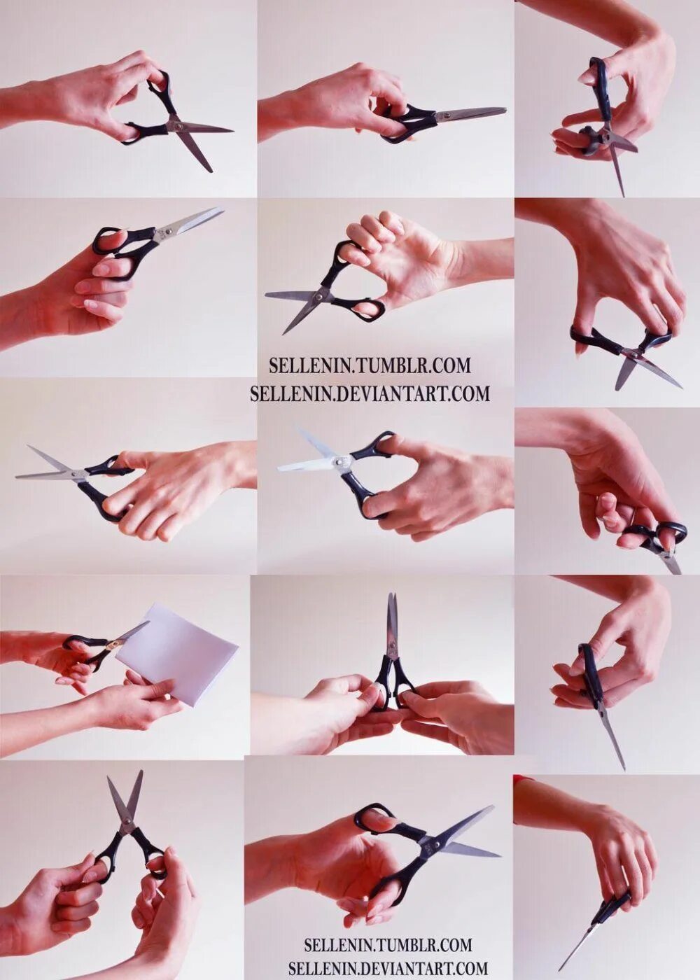 Twisted kneeing scissors