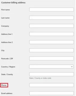 Your billing address