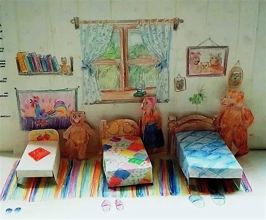 Три медведя комната. Спальня трех медведей. спальня 3 медведей. три медведя три кровати. спальня из три медведя.