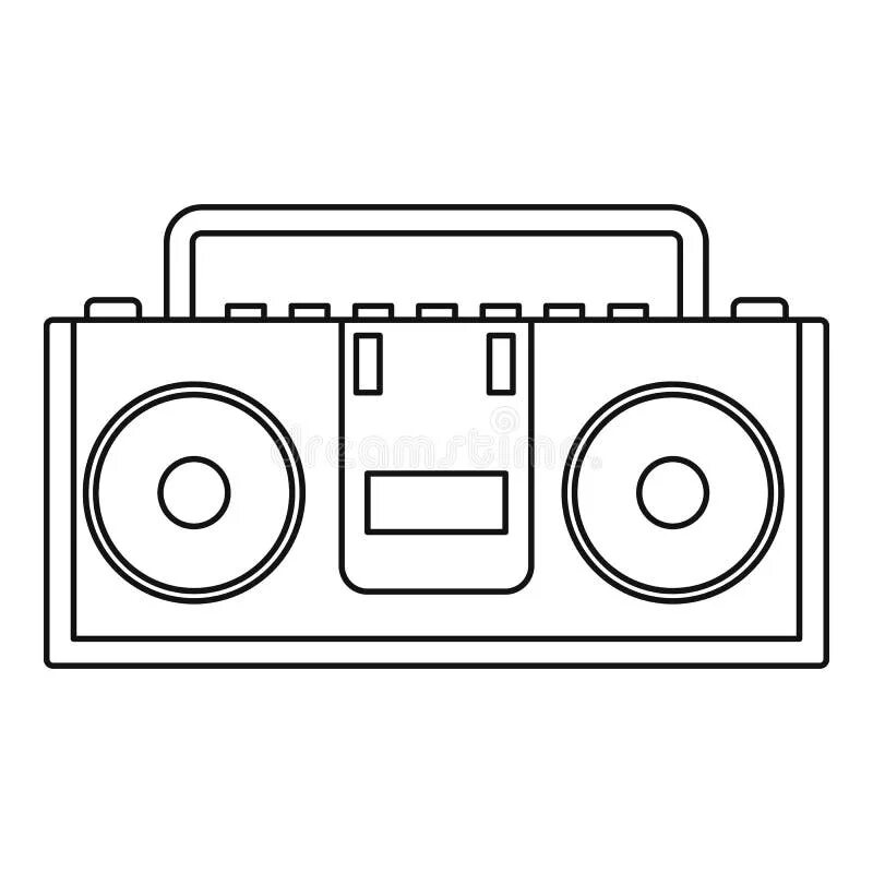 Магнитофон бумбокс 90. Нарисовать магнитофон. Магнитофон трафарет. Магнитофон рисунок. Магнитофон распечатка.