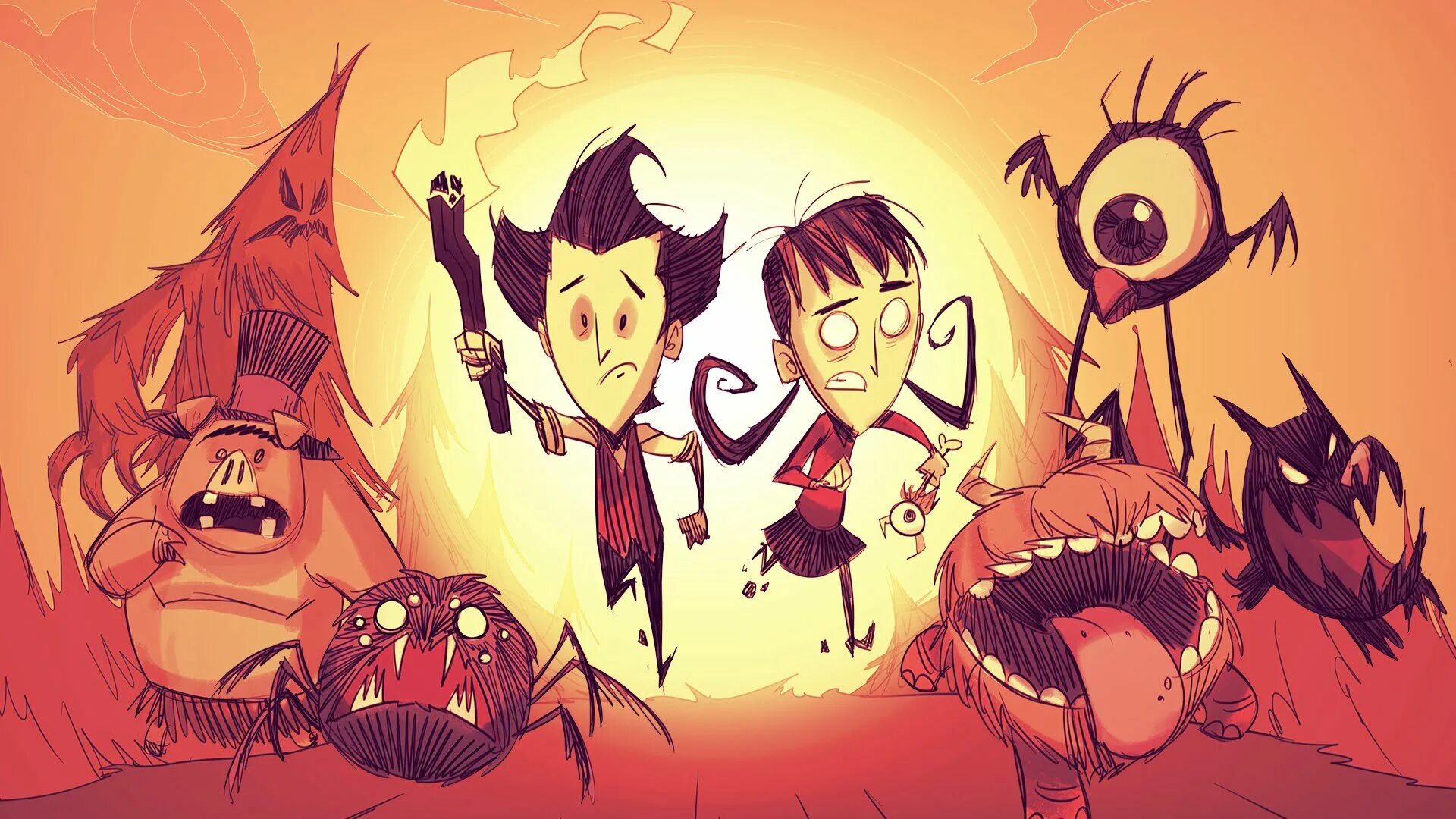 Don t Starve игра. Don't Starve together монстры. Don't Starve together карнавал. Дон старв тугеза.