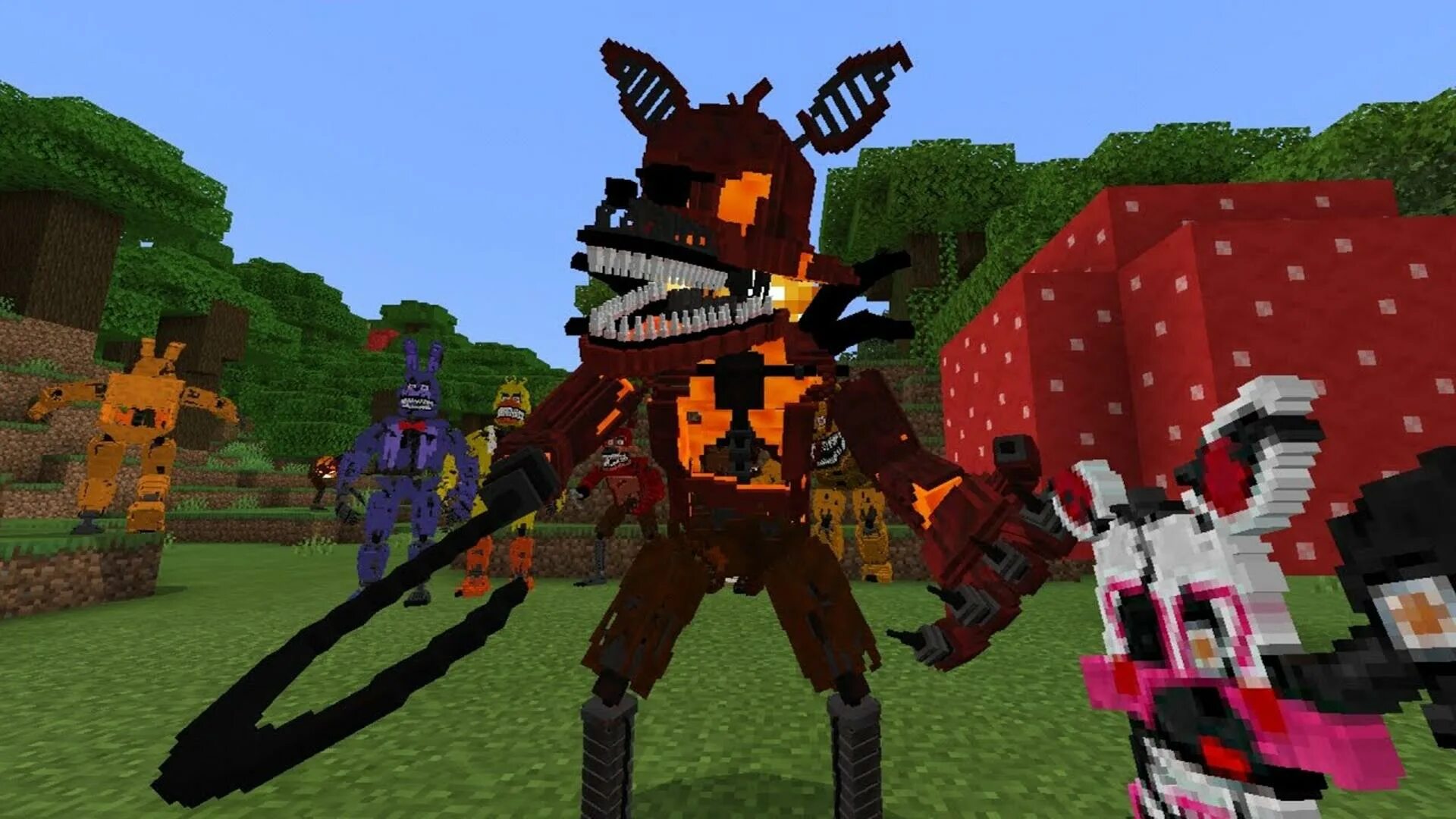 Мод danny fox. Дэнни Фокс ФНАФ 4. FNAF Minecraft Mod Dany Fox. Мод на ФНАФ 4. ФНАФ 4 мод на майнкрафт.