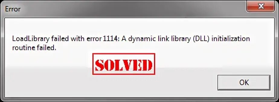 Ошибка 1114. Ошибка 1114 как исправить. Failed to load dll from the list Error code 1114.