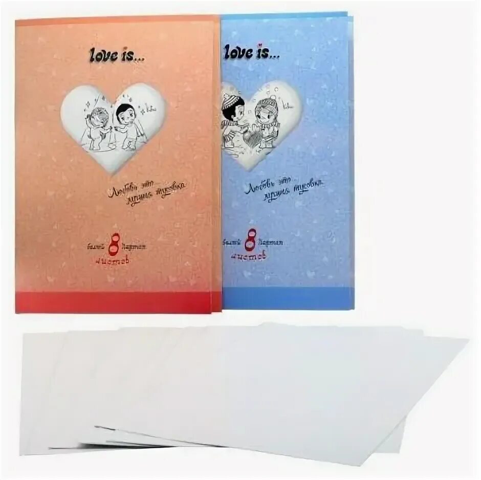 Love is история нашей любви. Love is action. канцелярия love is. белый картон action!, a4, 8 л. тетрадь любви.