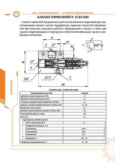 Технические характеристики клапанов