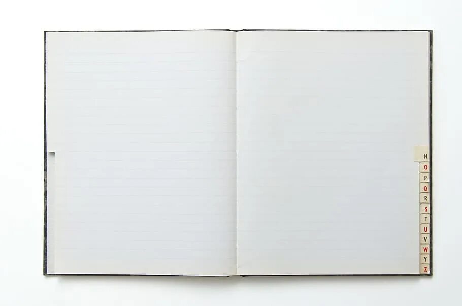 The open notebook