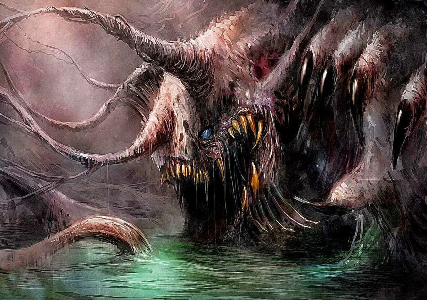 Мифические чудовища. Блуп бестиарий лавкрафта. Creature. Говард лавкрафт гидра. Creature.