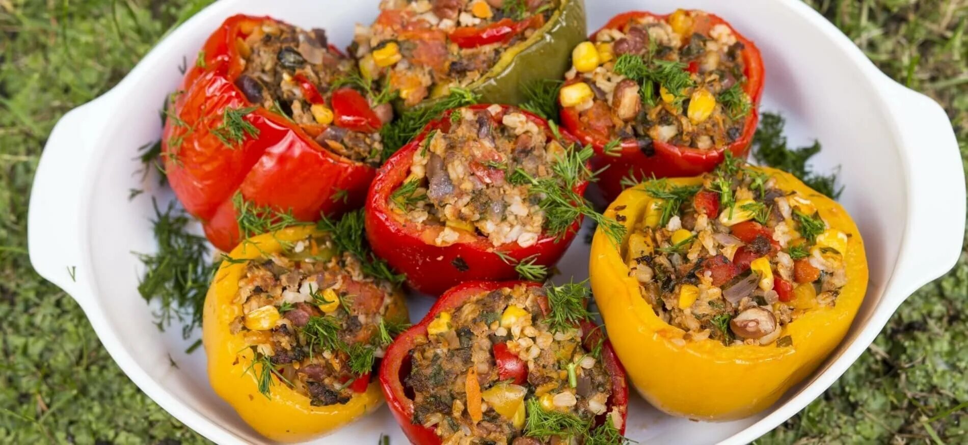 Перец, фаршированный мясом Готовим Вкусно! Дзен