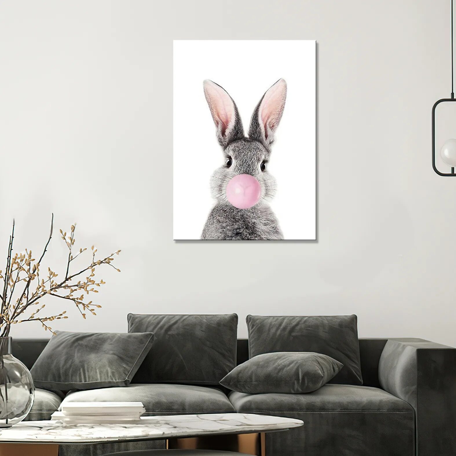 Кролик в интерьергых картинках. Кролик интерьерная картина. Кролик на холсте. Картины кролики в интерьере.