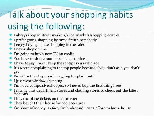 Вопросы по теме shopping. Speaking на тему шоппинг. Shopping Habits. Shopping questions for discussion 5 класс. Shop and shopping слова