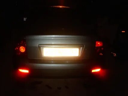 Задние туманки приора