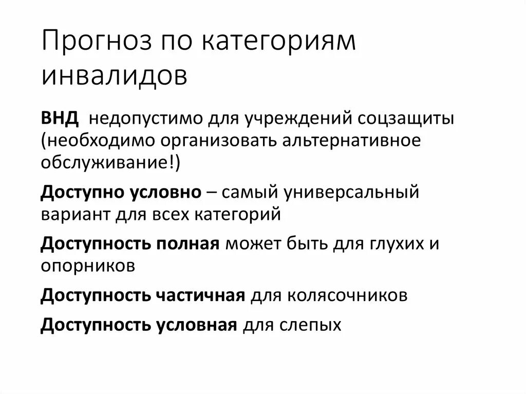 Отдельные категории инвалидов. Категории инвалидов. Инвалиды по категориям. Категория инвалидов «ВНД». Брунер категоризация. Доступность категорий.