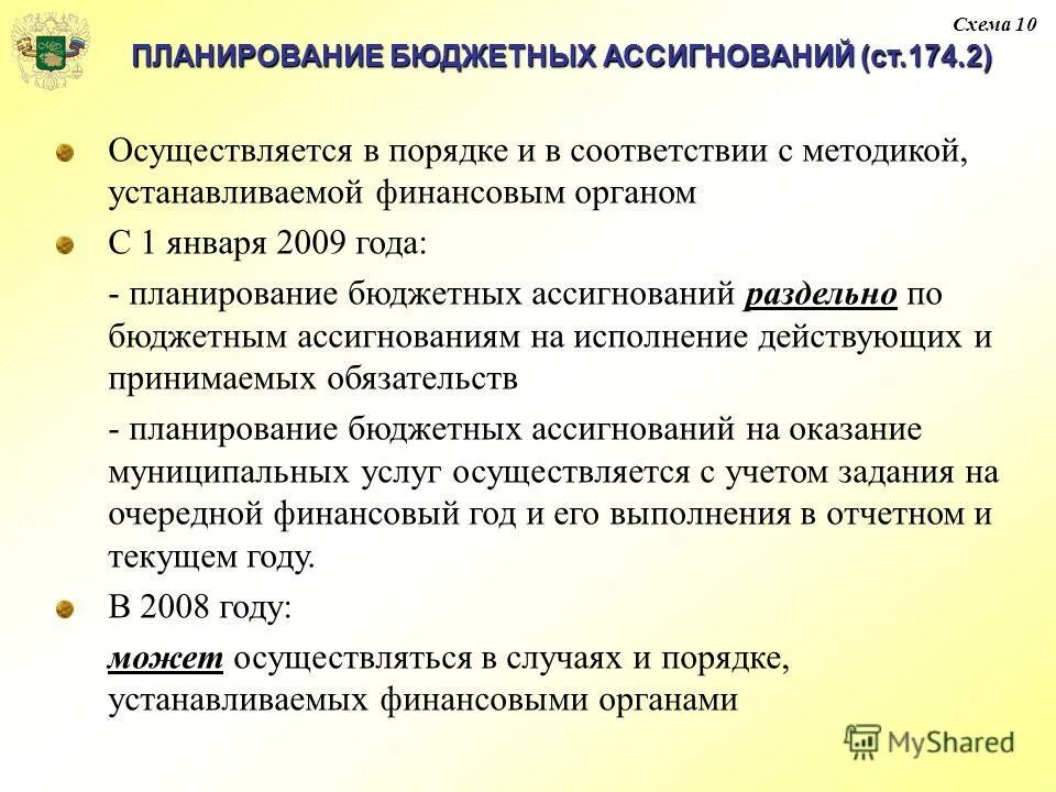 Планирование бюджетных ассигнований презентация