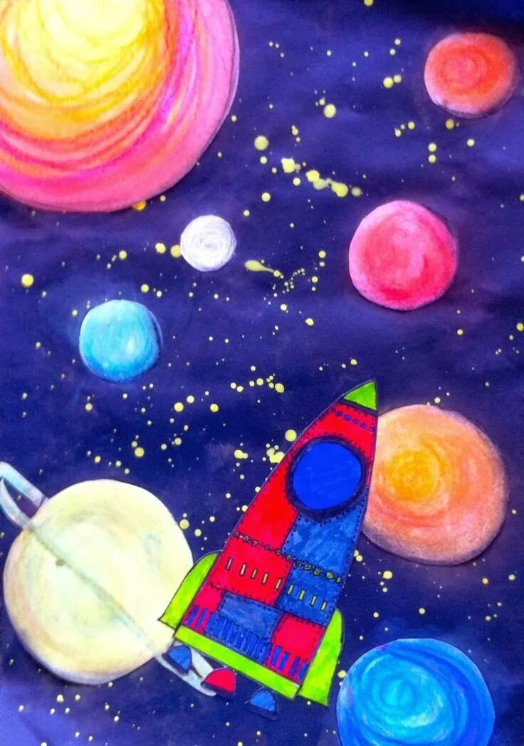 Рисунок космос. Рисование космос. Рисование для детей космос. Рисование для детей космыз. Нарисовать космос.