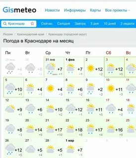 Погода в краснодаре на ноябрь месяц 2024