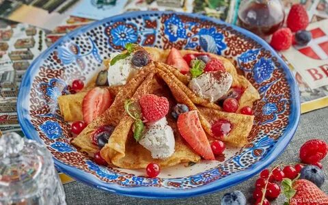 Цветные блины на масленицу