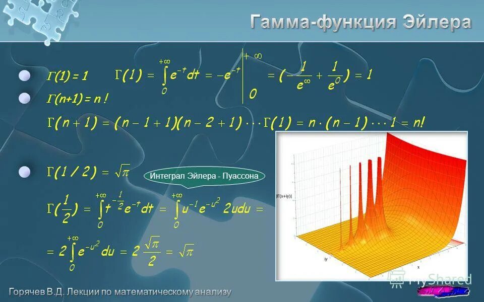 Интеграл промежутки