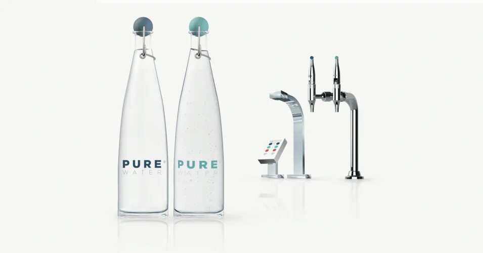 Unique systems. Пур Ватер. Вода Pure Future. Still and sparkling Water. Спрей для кухни торговой марки Pure Water 500 мл.