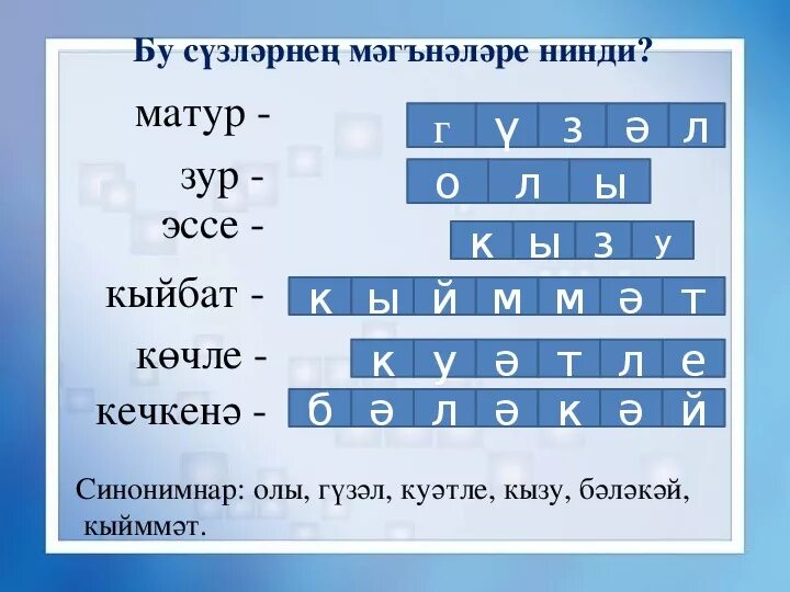 Синонимнар. Синонимы и антонимы на татарском языке. Синонимы на татарском. Татар теле синонимнар.