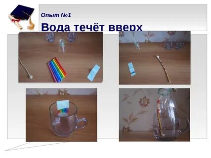 Опыт по физике с водой