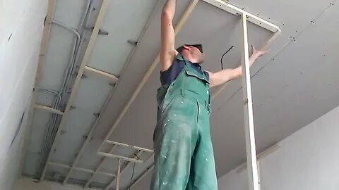 Гипсокартон без крепления к потолку