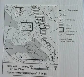 Определи по плану в каком