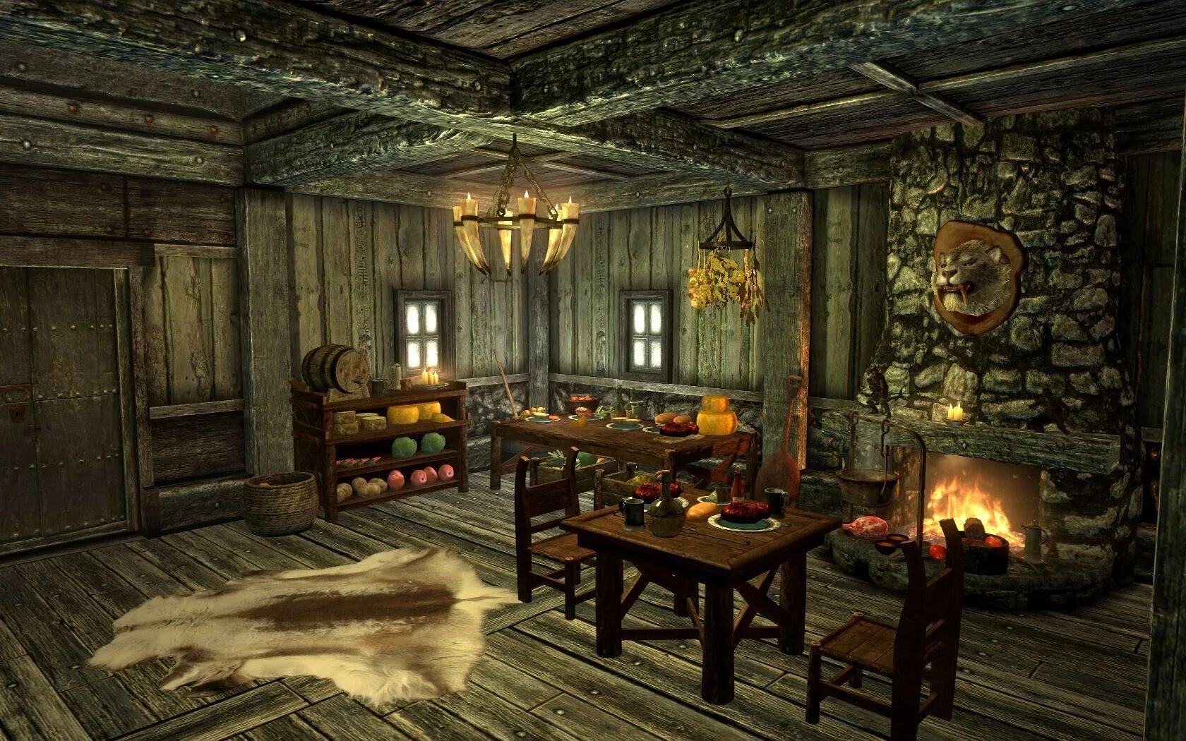 Ведьмак 3 интерьер. Skyrim house. интерьеры скайрима. интерьер дома в скайриме. скайрим интерьеры домов.
