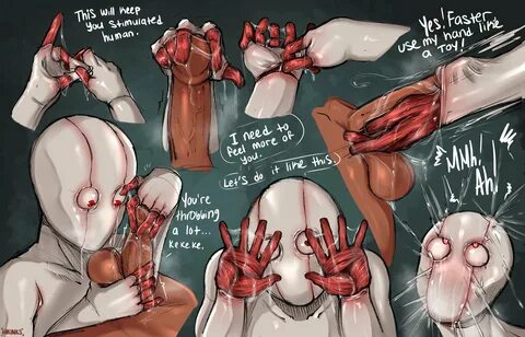 1boy, 1girls, big_penis, exposed_muscle, flesh_doll, grotesque, hikinks, hu...