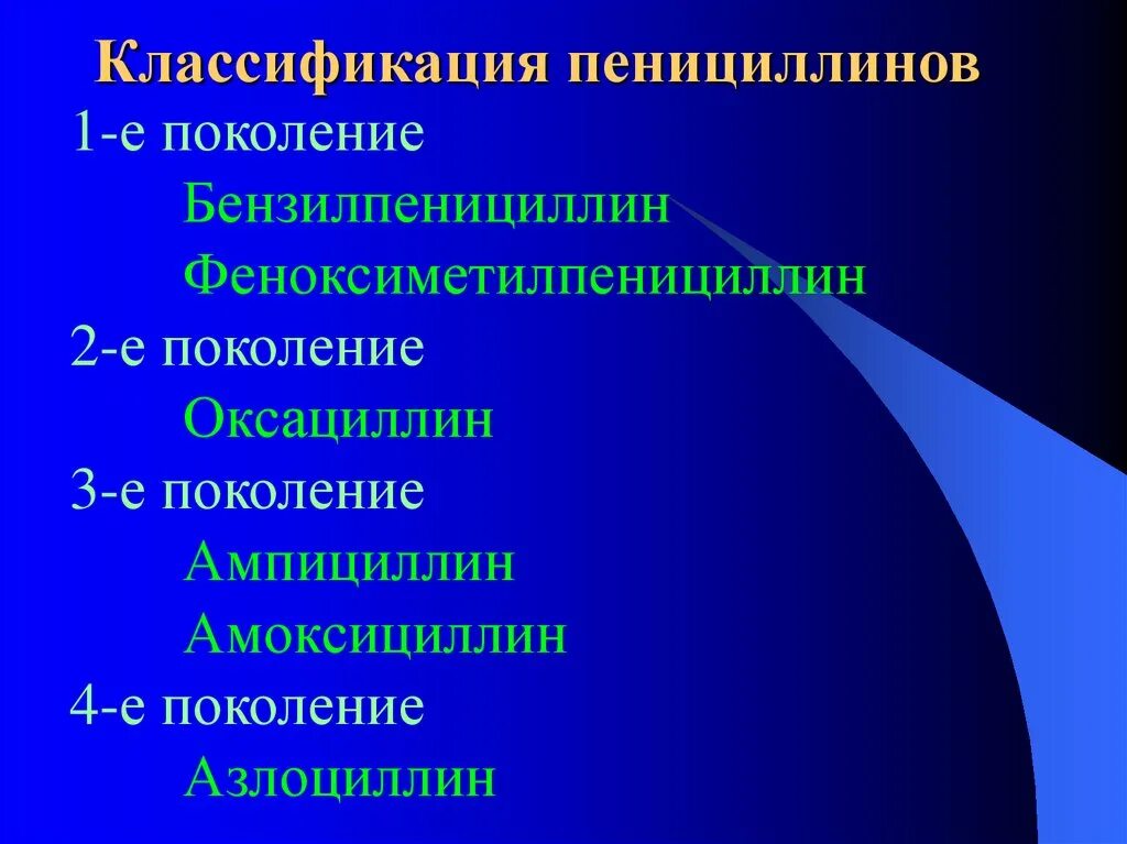 Группа пенициллинов классификация. Пенициллины 1 поколения. Классификация антибиотиков пенициллинового ряда. Полусинтетические пенициллины классификация. Пенициллин какая группа