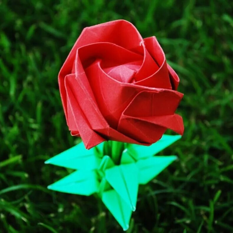 Оригами. Оригами Розочка. Оригами цветок. Цветы в технике оригами.