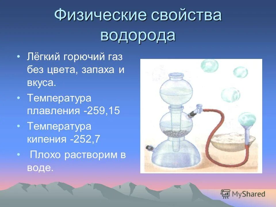 бесцветный легкий газ