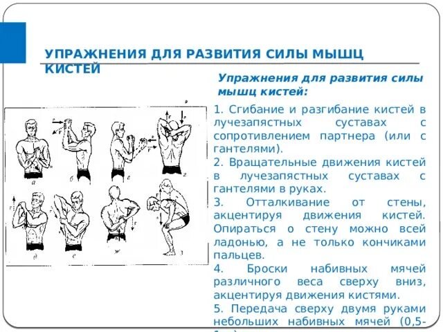 Упражнения для развития силы. Упражнения на развитие мышечной силы. Упражнения на силу мышц. Упражнения для развития мышц кисти. Выполнение упражнения на силу