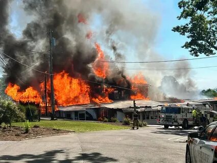 The fire destroyed the building